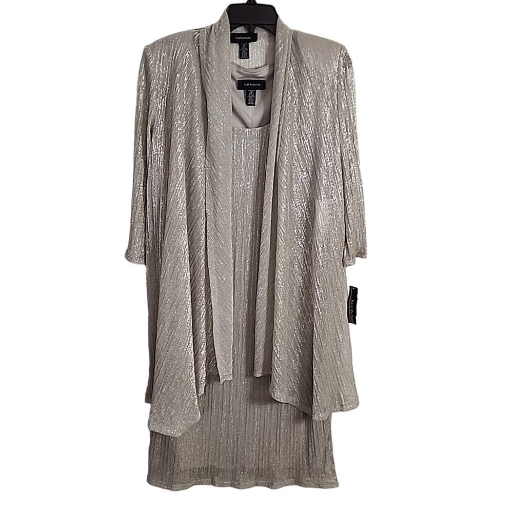R&M Richards Two Piece Dress with Open Topper, Size 16, NWT